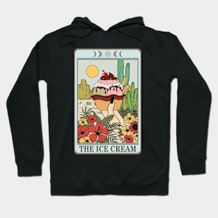 Funny food tarot card with ice cream Hoodie